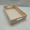 Vassoio in legno con manici cm 30 x 20 x 7 -10 pezzi