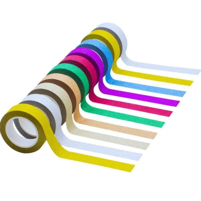 Washi tape glitter - 10 pezzi